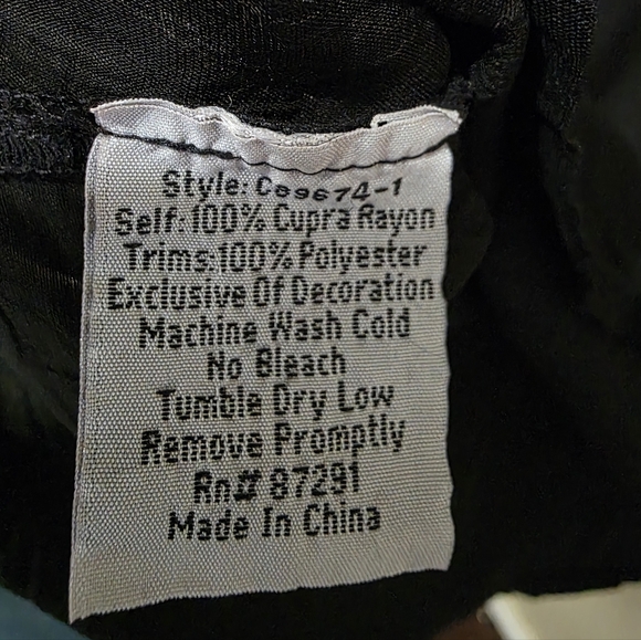 Johnny Was Embroidered Tunic Top Cupra Rayon Floral Hummingbird Feathers L - Picture 6 of 6